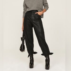 7 for all mankind tie bottom denim